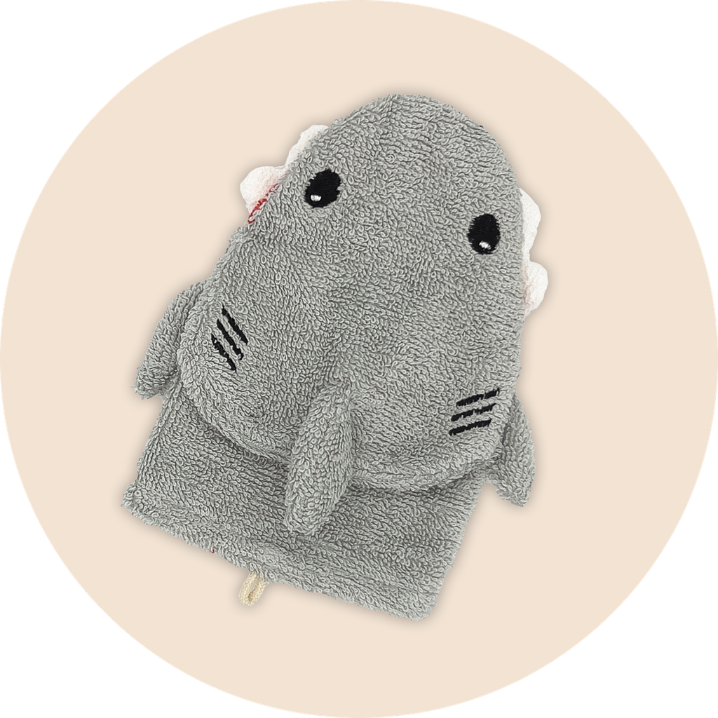 Gant de Toilette "Shark" coton bio