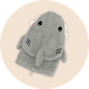 Gant de Toilette "Shark" coton bio