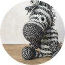 Kit de crochet DIY "Dirk Zebra"