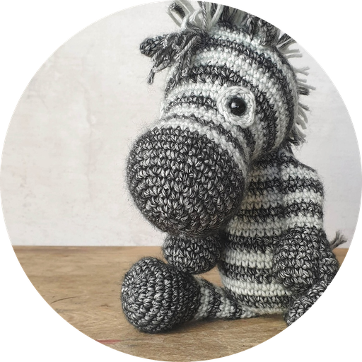 [US0293] Kit de crochet DIY "Dirk Zebra"