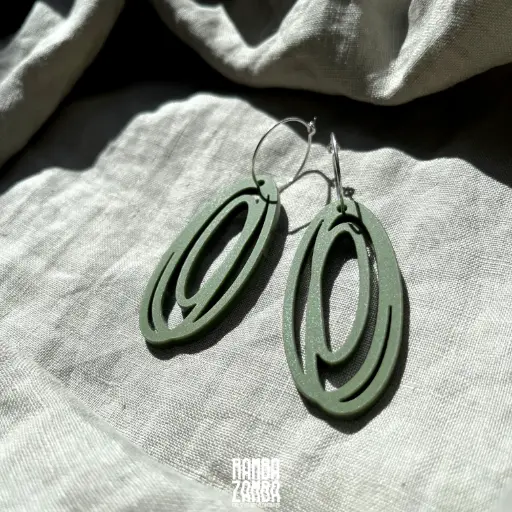 [US0438] RAMBAZAMBA Boucles d'oreilles "Doodle hoops"