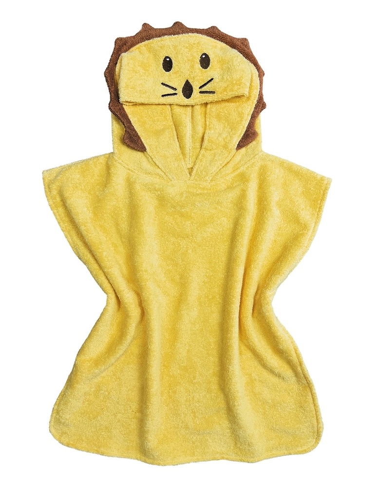 Poncho de bain "Lion" coton bio