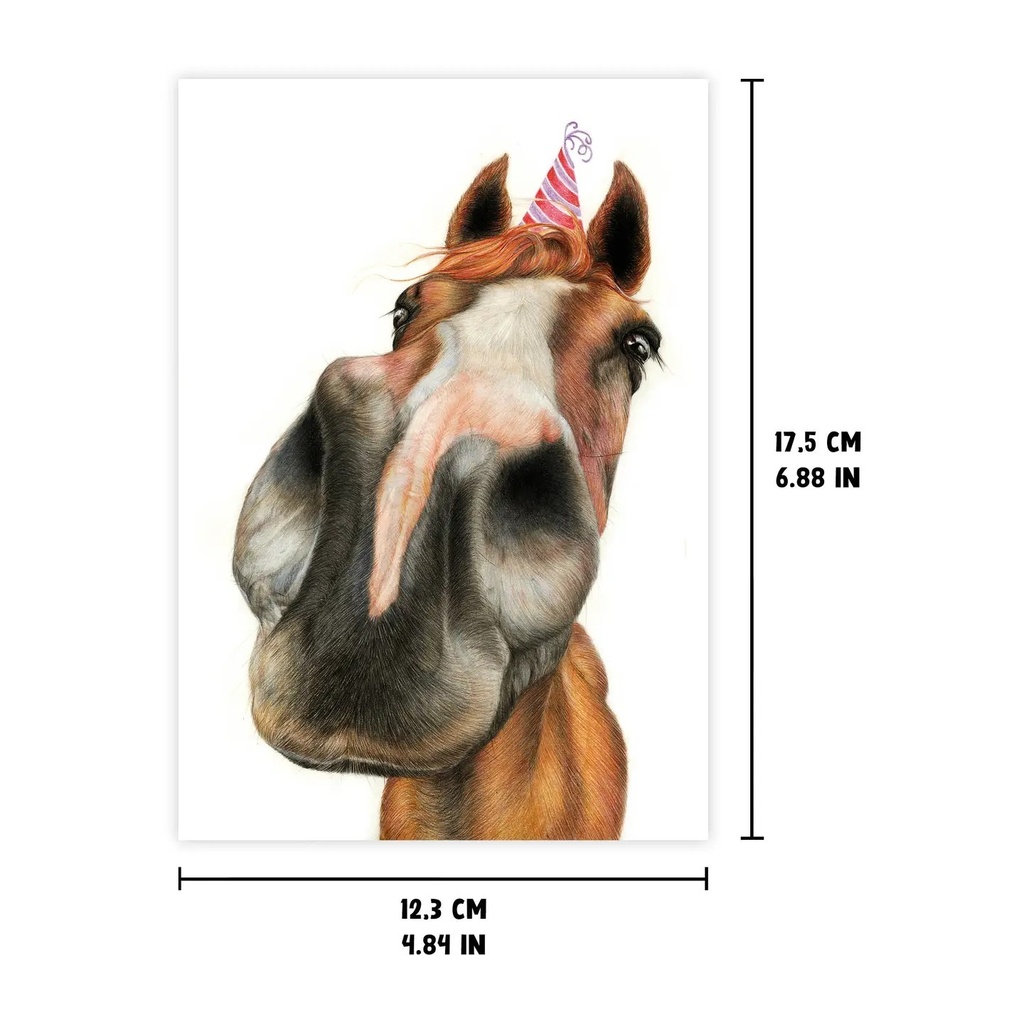 Carte d'anniversaire "Cheval"