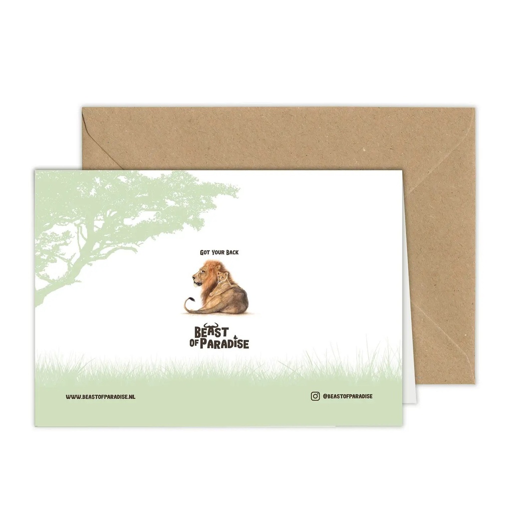 Carte d'anniversaire "Lion"