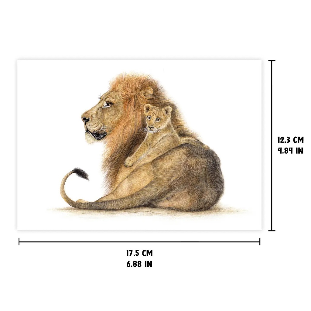 Carte d'anniversaire "Lion"