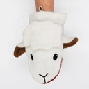 Gant de toilette large mouton