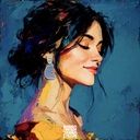 Boucles d'oreilles RAMBAZAMBA "Comma iridescent"