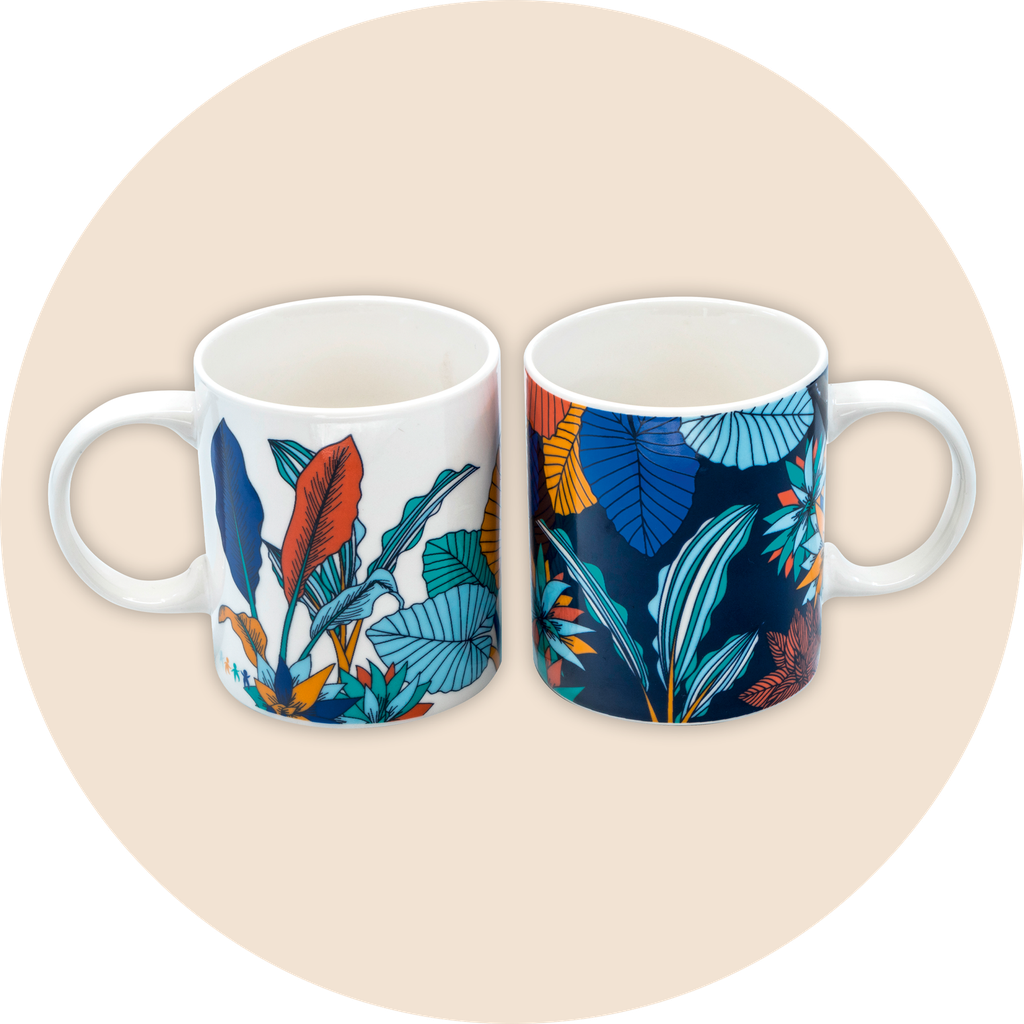 Duo de mugs (végétal)
