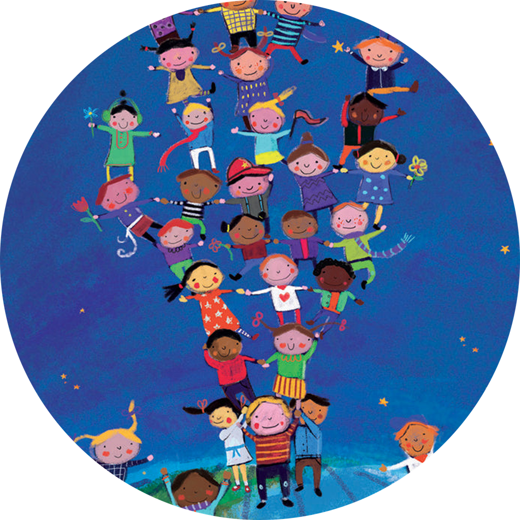 Etiquettes cadeaux-enfants du monde