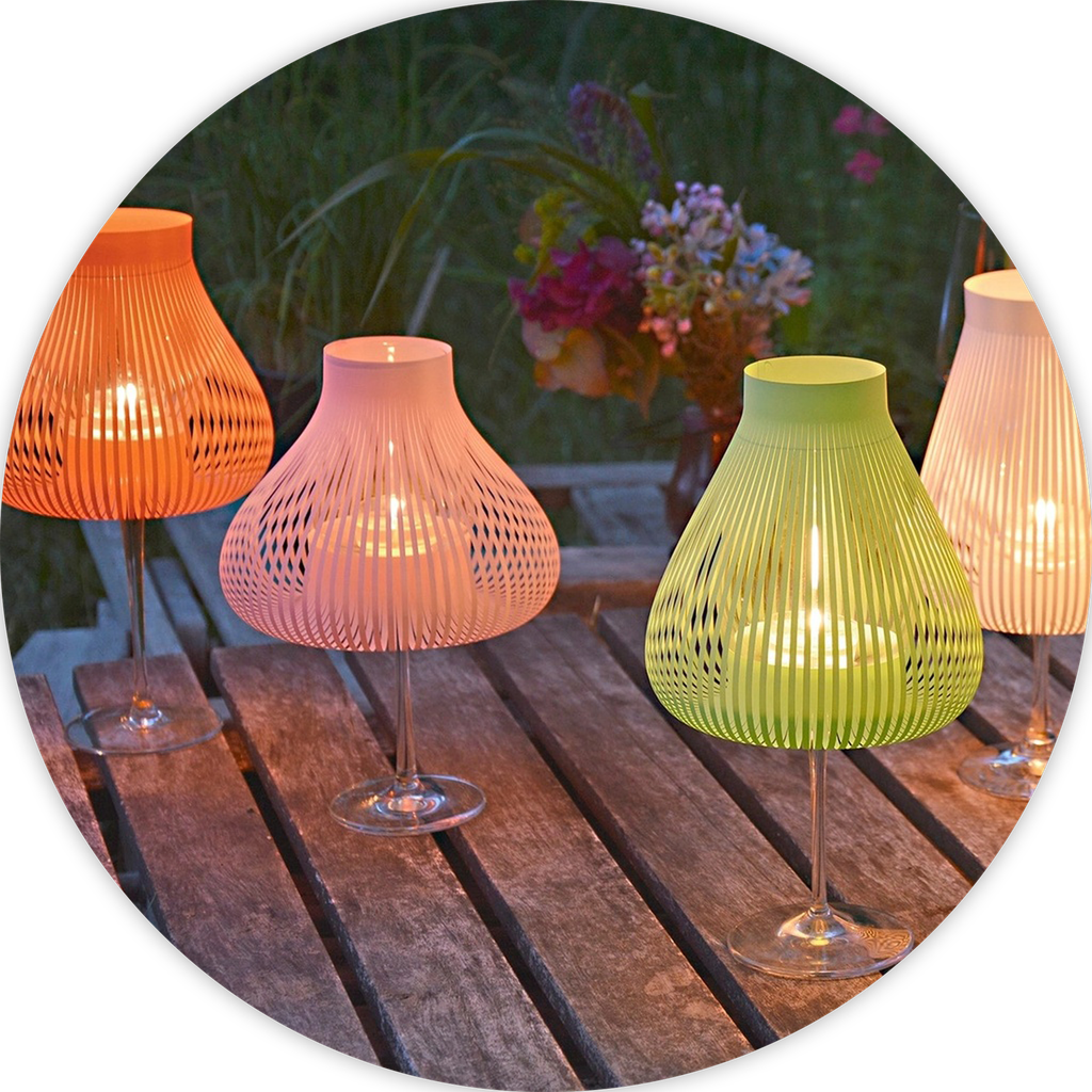 Miss Molly abat-jour coloré (lot de 4)