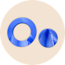 RAMBAZAMBA Boucles d'oreilles "DOT marbled"