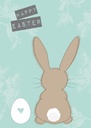 Carte de Pâques "Bunny"