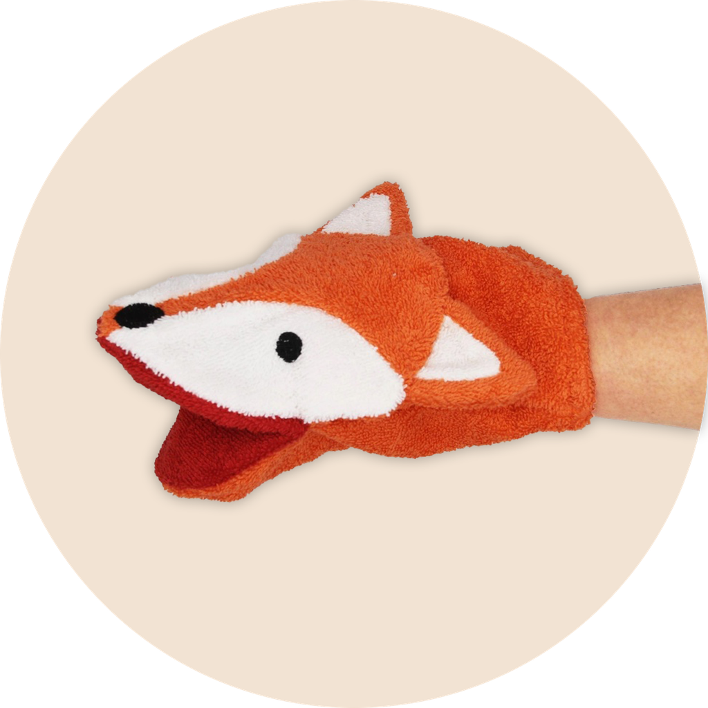Gant de Toilette large "Fox" coton bio