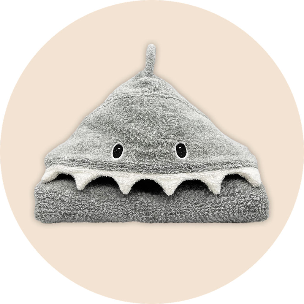 Poncho de bain "Shark" coton bio