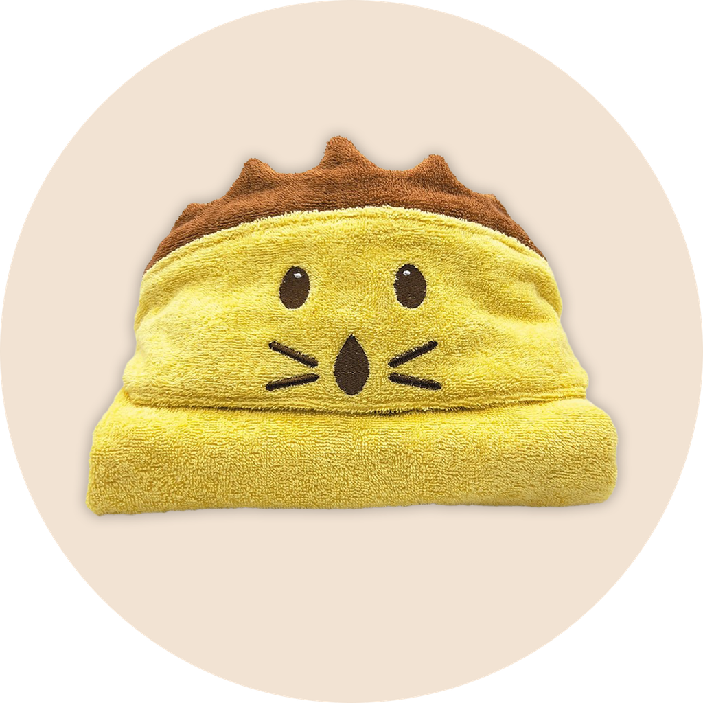 Poncho de bain "Lion" coton bio