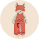 PERLIPOPETTE - RENARD EN SALOPETTE