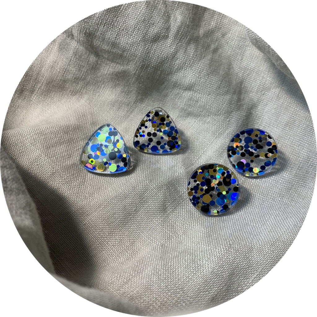 RAMBAZAMBA Boucles d'oreilles "MINI SET confetti dots"