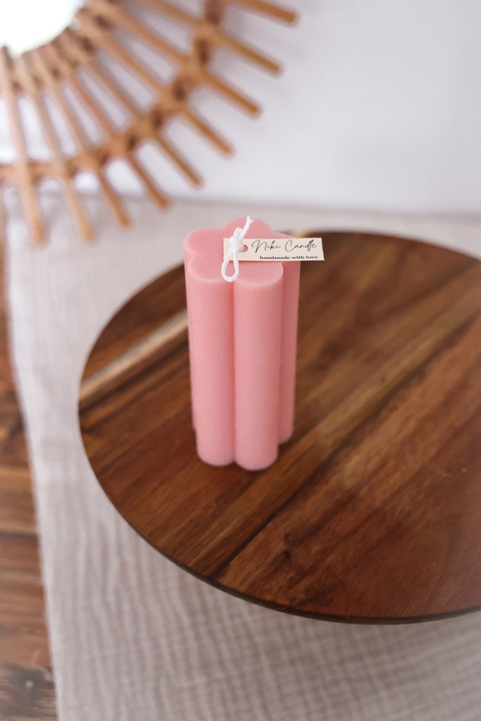 Bougie "Tour fleurie"