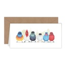 Carte d'anniversaire "Oiseaux mignons"