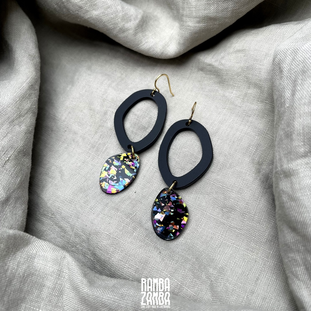Boucles d'oreilles RAMBAZAMBA "Pebble double"
