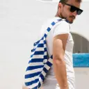 Sac convertible rayures marines