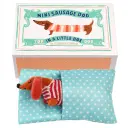 Mini-peluche "Teckel en boîte"