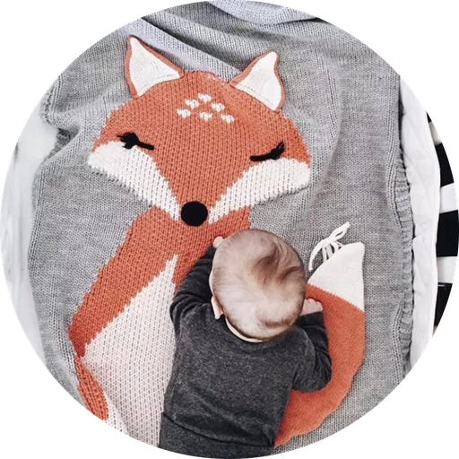 [US0254] SET couverture et renard