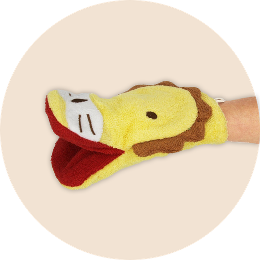Gant de Toilette "Lion" coton bio