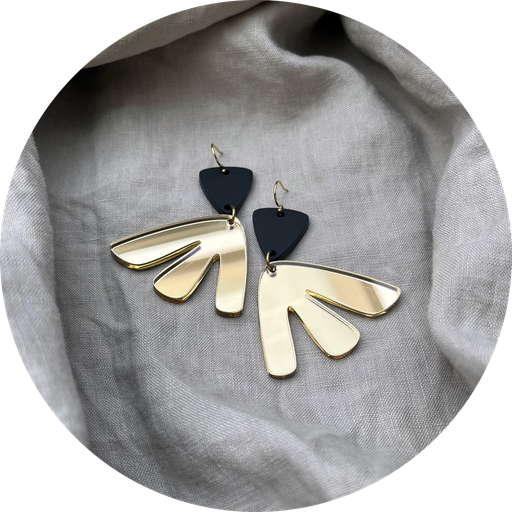 [US0244] RAMBAZAMBA Boucles d'oreilles "POLLEN"