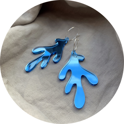 [US0247] RAMBAZAMBA Boucles d'oreilles "CORAL"