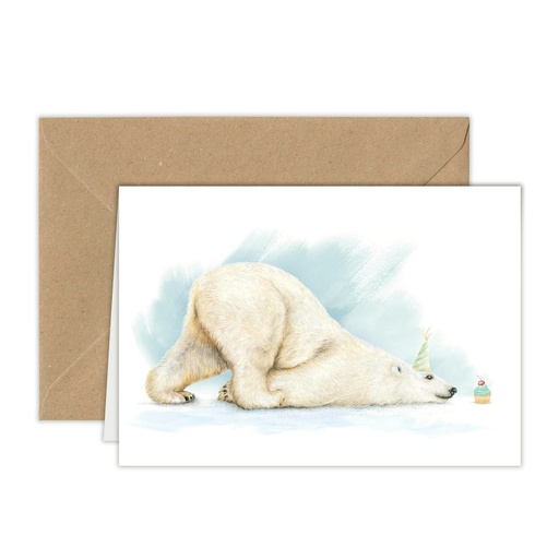 [US0258] Carte d'Anniversaire "L'Ours polaire"