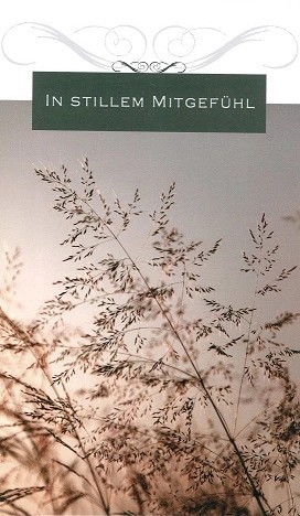 [US0260] Carte de condoléances "In stillem Mitgefühl"