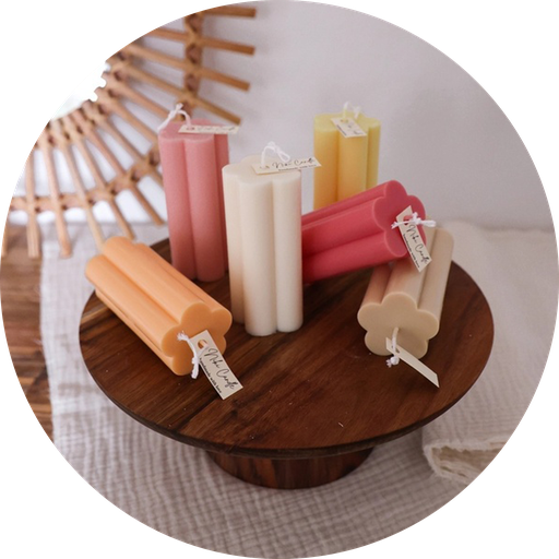 Bougie "Tour fleurie"