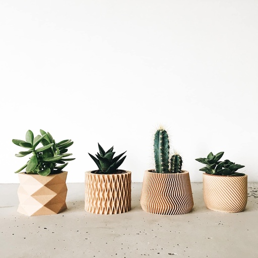 [US0297] Ensemble de 4 jardinières