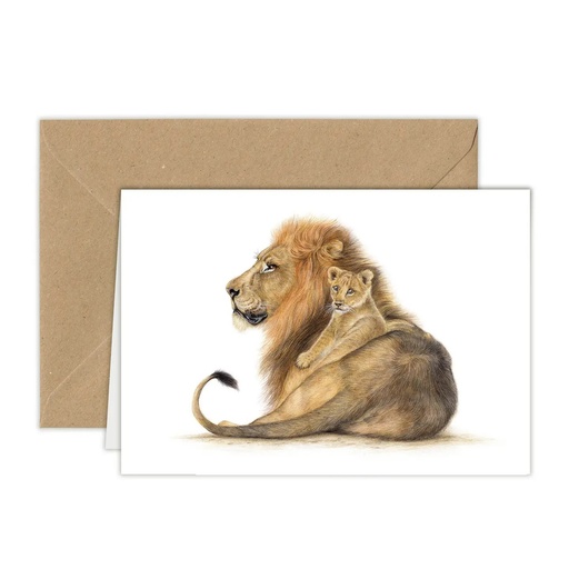 [US0318] Carte d'anniversaire "Lion"