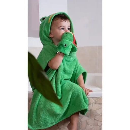 [US0326] Gant de toilette petit "Grenouille"